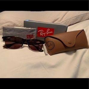 54MM Square Sunglasses — Havana Ray-Ban